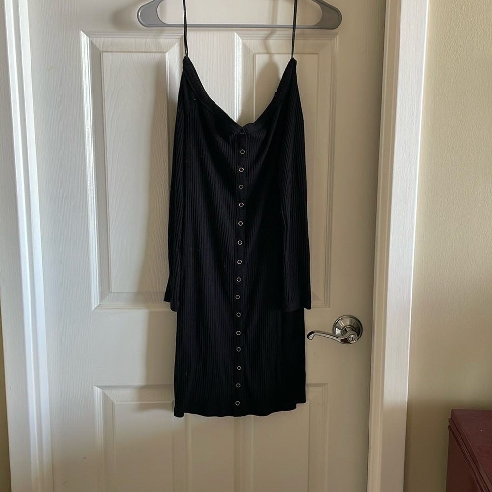 Black jersey dress